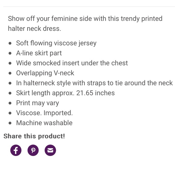 Printed Halter Dress - Lascana XL - Picture 11 of 13